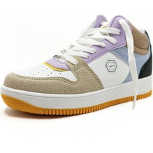 Lnbrlnt Bağcıklı Çok Renkli Kadın Spor Ayakkabı