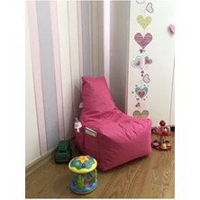 Pufumo Açelya Çocuk Armut Puf Koltuğu 1-8 Yaş İçin Pembe Renkli Rahat Kullanım Alanı