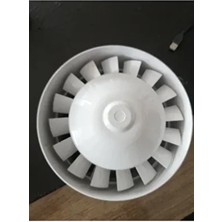 Fansan Tb Banyo Wc Mutfak Için Plastik Ø200 Boru Tipi Fan