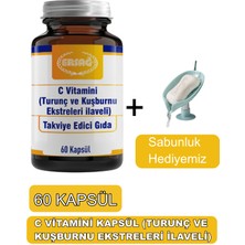 C Vitamini Kapsül,(Turunç ve Kuşburnu Ekstreleri)  - Sabunluk Hediyemiz 2038-06