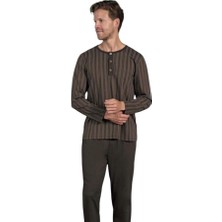 Pijadore Erkek %100 Pamuk Süprem Mevsimlik Uzun Kollu Pijama Takımı 1949