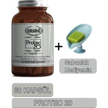 Protec 20 Kapsül Takviye Edici Gıda - Sabunluk Hediyemiz 4020-22