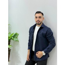 Erkek Yeni Sezon Süet Çıt Çıtlı Ceket Gömlek