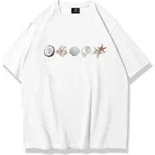Kadın Sea Shells Tshirt Beyaz