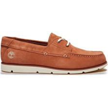Erkek Grafton Bay Lace Up Rust Süet Loafer