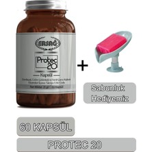 Protec 20 Kapsül Takviye Edici Gıda - Sabunluk Hediyemiz 4020-24
