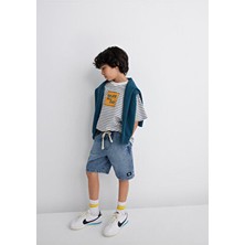 Neptune MV91 Street Indigo Mavisi Jean Şort 6411056-89443