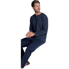 Pijadore Erkek %100 Pamuk Süprem Mevsimlik Uzun Kollu Pijama Takımı 1949