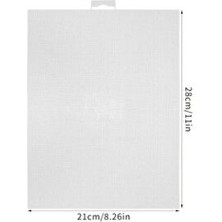 Plastik Kanvas Tabaka Ince Göz Beyaz, Işleme, Süs, Anahtarlık Vb Yapımı