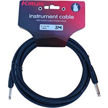 Kirlin Ic 241 Gitar Kablosu 6.3 Mm. Mono (Siyah)