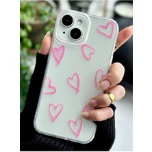 Iphone 13 - 14 ve 15 Uyumlu Darbe Önleyici Mat Şeffaf Baskılı Silikon Kılıf