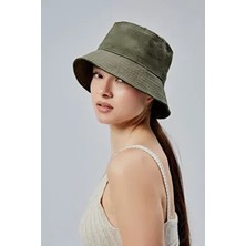 Yazlık Kumaş Kova Şapka, Erkek Kadın Düz Balıkçı Bucket Şapka, Unisex
