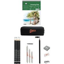 Drawing Pad Eskiz Defteri 180 Gr. A5 20 Yaprak Idora Sketch Dereceli Kurşun Kalem Eskiz Set