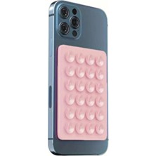 Silikon Vakumlu Telefon Tutucu, Cep Telefonu Için Silikon Yapışkanlı, Kaymaz Vantuz Telefon Tutucu