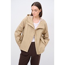 Love My Body Şapka Detaylı Trençkot