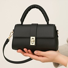 Bag & More Kadın Siyah Omuz Çantası El Çantası Yavrulu Çanta