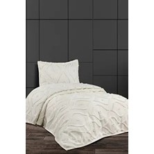 Kuşgözü Arlina Geo Modern Tek Kişilik Çok Amaçlı Örtü Yatak Örtüsü Pike