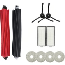 Asgard Grup Roborock Q Revo Master- Q Revo Slim Uyumlu 1 Ana Fırça 2 Yan Fırça 2 Filtre 4 Mop