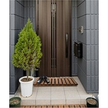 Pinoxi Ahşap Dekoratif Masif Mobilya Paspas Ahşap Kapı Önü Paspası Ahşap Paspas