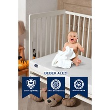 %100 Pamuk Fitted Sıvı Geçirmez Bebek ve Çocuk Yatak Koruyucu Alez, Park Yatak Beşik Yatak Alezi