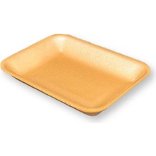 500GR Turuncu Köpük Tabak Kap - Kasap Kabı Et Tabağı