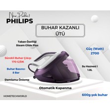 PSG8050-30 Perfectcare 8000 Series 2700 W Mor Buhar Kazanlı Ütü