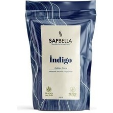 Safbella Organik Indigo Bitki Tozu Mavi Renk Amonyaksız Besleyici Etki ile Saç Bakımı