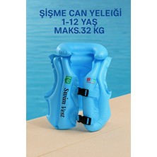 3-11 Yaş Arası 32KG Kapasiteli Üstkalite Şişme Can Yeleği Yaz Deniz Sahil Çocuk Bebek