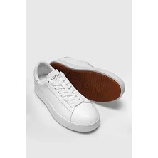 Lufian Anton Beyaz Hakiki Deri Erkek Sneaker Ayakkabı 111230254