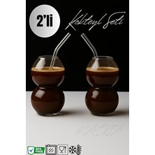 Bubble 2’li Sıcak / Soğuk Kahve Bardağı Pipetli - 500ML