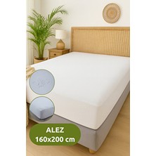 160X200 Çift Kişilik Lastikli Alez – Su Geçirmez, Leke Tutmaz, Yumuşak Dokulu Yatak Koruyucu