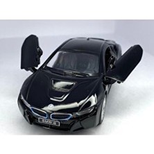 Bmw I8 - Çek Bırak 5inch. Lisanslı Model Araba, Oyuncak Araba 1:36 Siyah