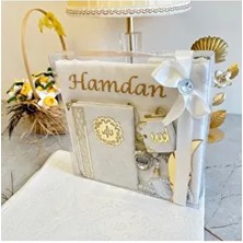 Isimli Seccade, Zikirmatik, Kadife Yasin, Inci Tesbih, Kitap Ayracı, Mini Kuran Çeyizlik Seccade