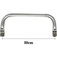 Aynalı Gizli Burs 18CM Gümüş Renk Kadın Aksesuar Şık Tasarım ile Modern Kullanım