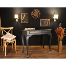 Wooding Mobilya 120 cm Çekmeceli Masif Antrasit Dresuar