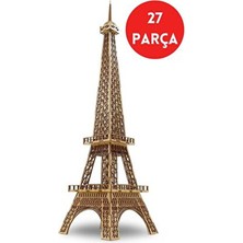 Ahşap Eyfel Kulesi Maketi - Dekoratif Eyfel Kulesi Puzzle – Ahşap 3D Maket Seti