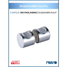 Paraduş Kulp 304 Paslanmaz Duşakabin Kulp Parlak Krom