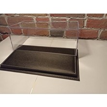 Pleksi Sergi Kutusu Case:1/18 Ölçek Model Araçlar Için Deri Tabanlı