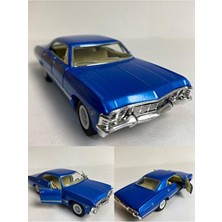 ,metal Oyuncak Araba 1957 Chevrolet Impala Çek Bırak 1:36 Ölçek 12 cm Model Araba