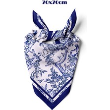 Blue Animal Toile Desen 70*70CM Bandana/fular