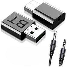 Deppo Trend Kablosuz Araç İçi Bluetooth Receiver Aux Kablo Wireless Kiti USB 3.5 mm Jack Özellikli Yüksek Ses Kalitesi ve Gürültü Önleme