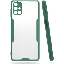 Galaxy M51 Kılıf Khyr Parfe Kapak-Koyu Yeşil