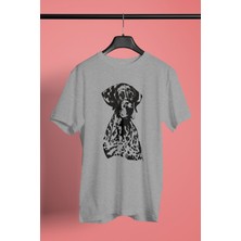 Alman Shorthair - Köpek Baskılı Unisex Beyaz Tişört