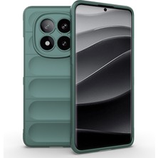 Redmi Note 14 Pro Plus Kılıf Esnek Tpu Oyuklu Arka Yüzey Tasarımlı Khyr Etnik Silikon Kapak - Koyu Y