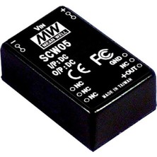 Meanwell SCW05B-15 ,18..36VDC 15VDC/400MA Dc-Dc Konverter