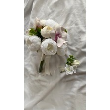 Gelin Buketi Gelin Çiçeği Nikah Çiçeği Şakayık Çiçeği El Buketi