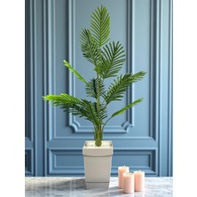 Yapay Ağaç Areka Palmiye Bitkisi 15YAPRAK 135 cm Plastik Saksıda Yapay Salon Çiçeği Hediyelik