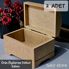 Tekir Store Ahşap Bombeli Sandık Modern Tema Çok Amaçlı Kapaklı Organizer Kahverengi 1 Parça