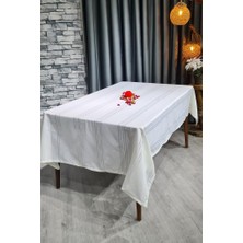 Corvver Dertsiz Masa Örtüsü 155X220 Krem