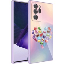 Khayra Galaxy Note 20 Ultra Kılıf Kamera Korumalı Desenli Sert Silikon Khyr Epoksi Kapak-No1
